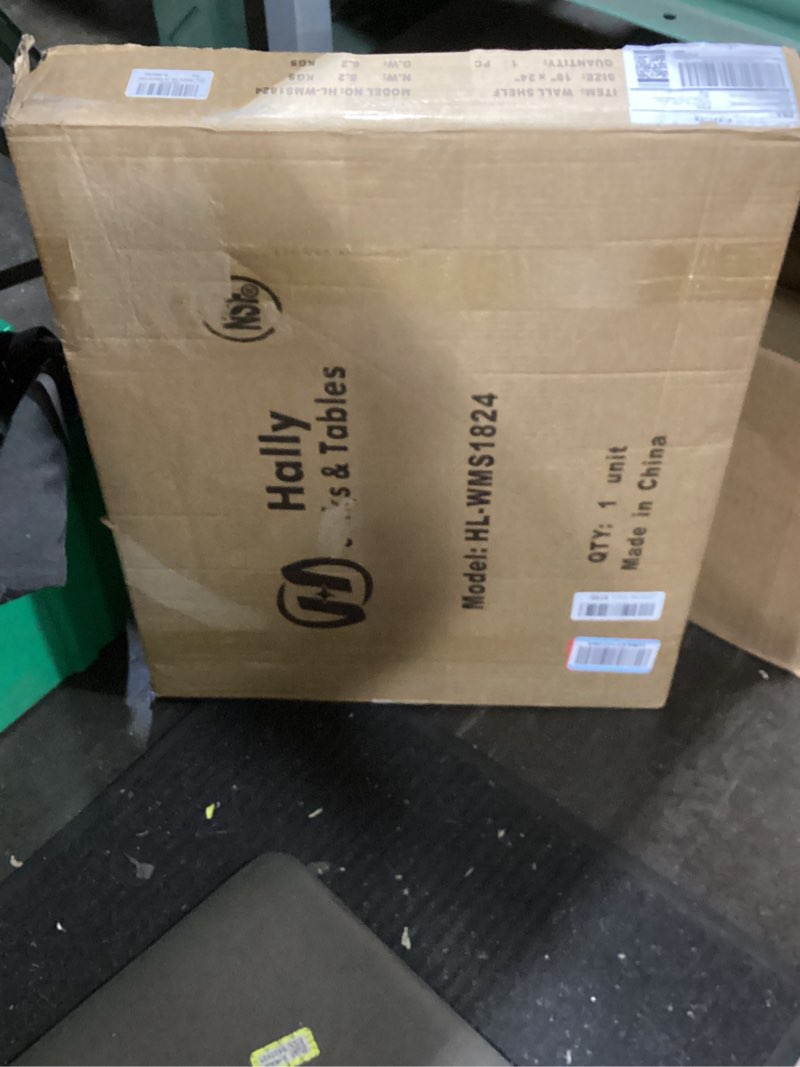 Condition photo showing As Is for HALLY SINKS & TABLES H Stainless Steel Shelf 18 x 24 Inches, 300 lb, Commercial Wall Mount Floating Shelving for Restaurant, Kitchen, Home and Hotel Without Hook 18*24