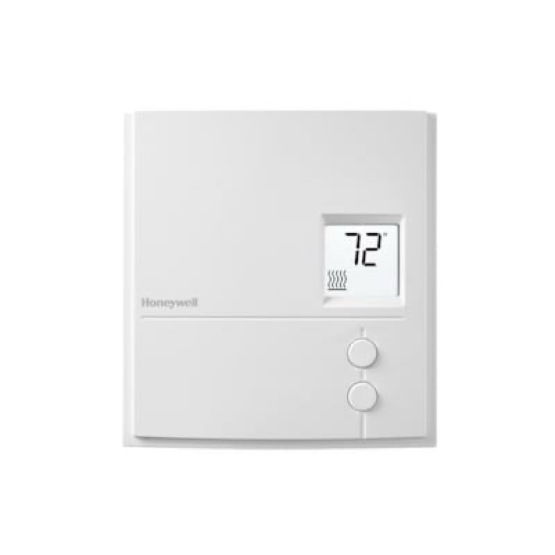 honeywell home 24-volt electronic non-programmable thermostat use with electric