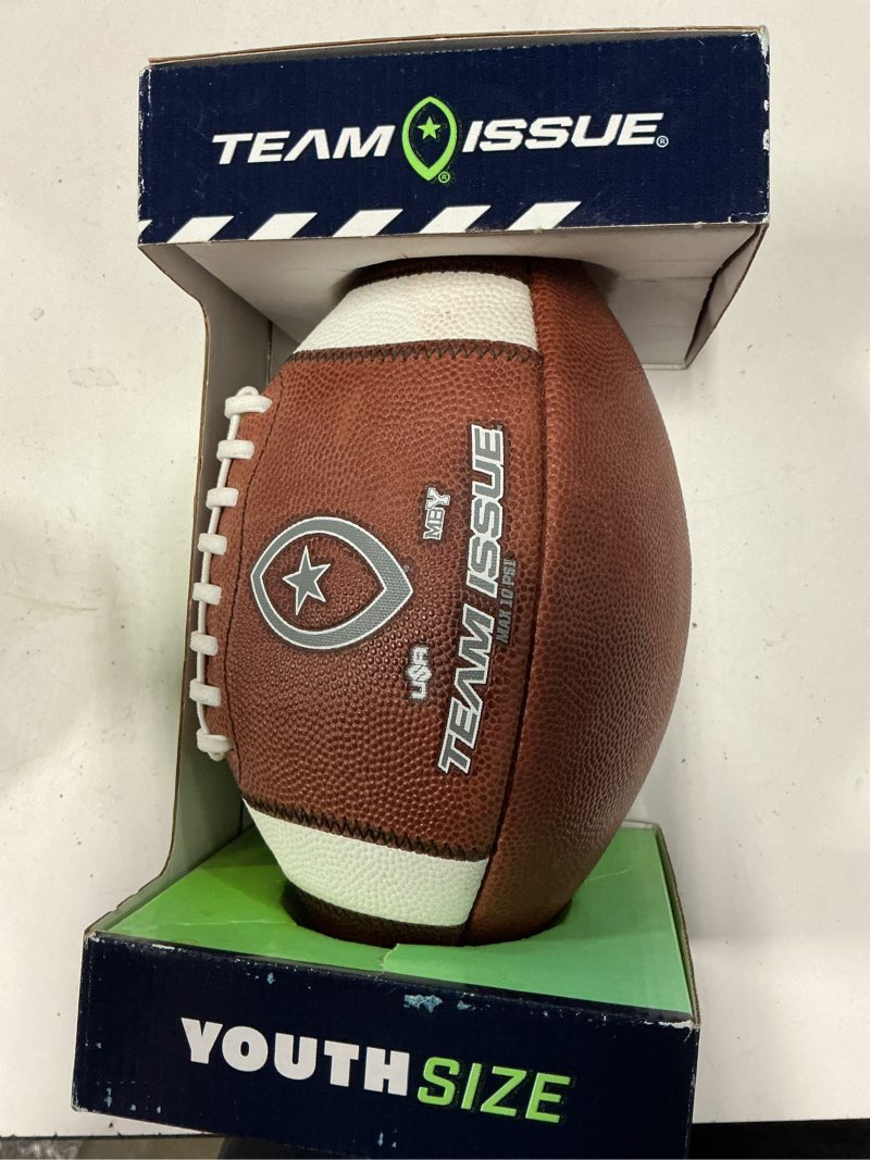 Condition photo showing Good Condition for team issue youth size leather game ball