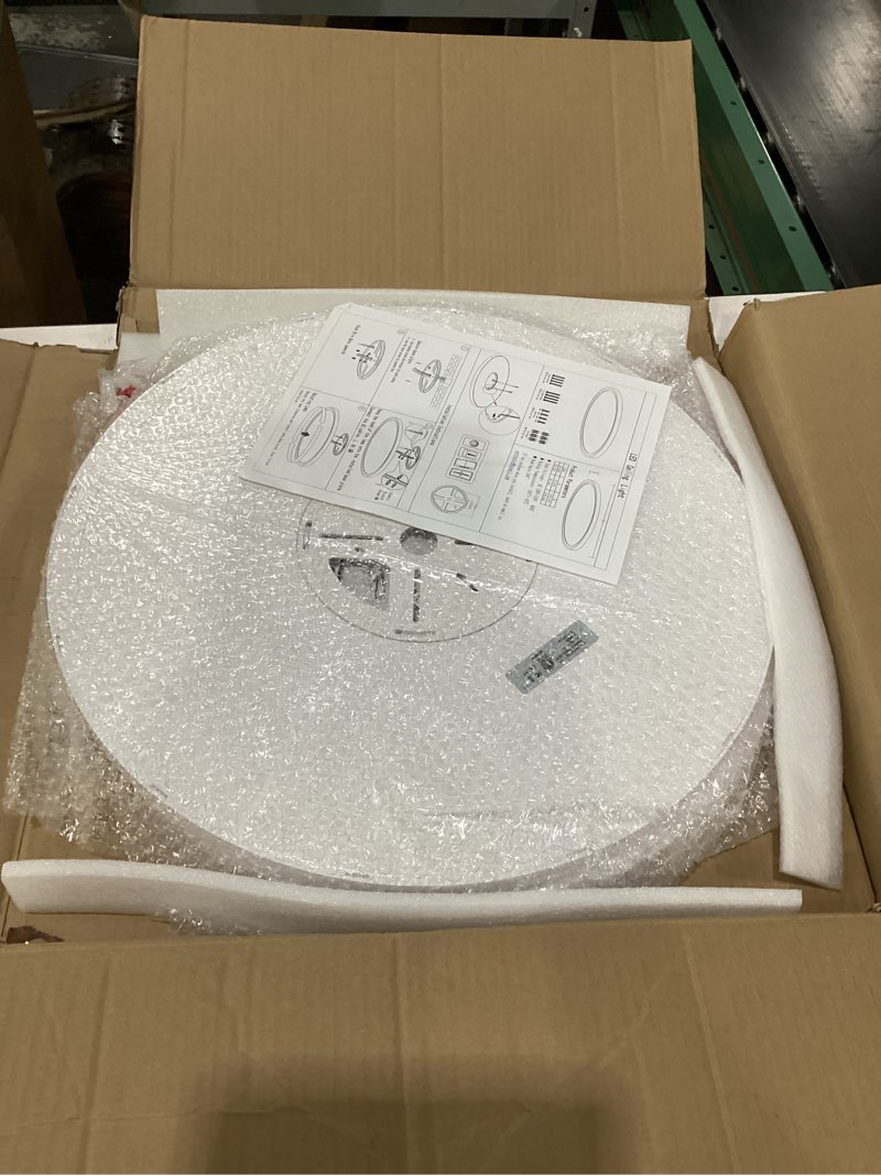 Condition photo showing New/Like New for 20 inch 2 pack dimmable 50w 5200m led flush mount ceiling light large ceiling light fixture,3000k/4500k/6000k selectable,ultra thin flat ceiling lamp for kitchen, bedroom, living room (white, 2pack) white 20inch-2pack