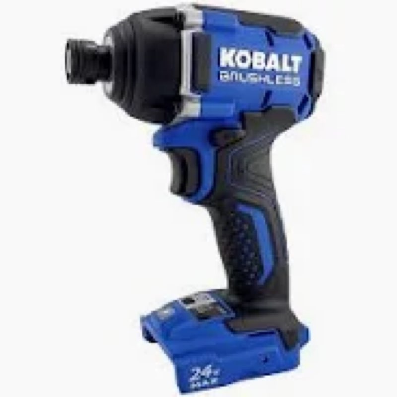 kobalt 24v max brushless 1/4-in impact driver kit 1518742