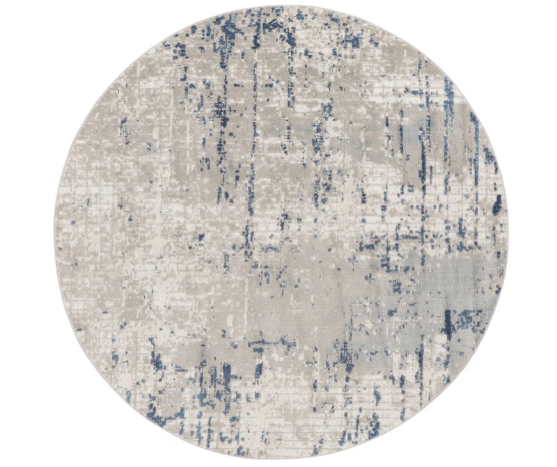 Nourison Quarry Abstract Area Rug - 10ft Round (QUA01 IVGBL)