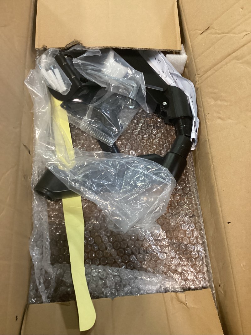 Condition photo showing As Is for keyboard tray wall mount, sit-stand 26 inch keyboard and mouse tray, height adjustable typing platform for office, medical, industrial operation and sim racing