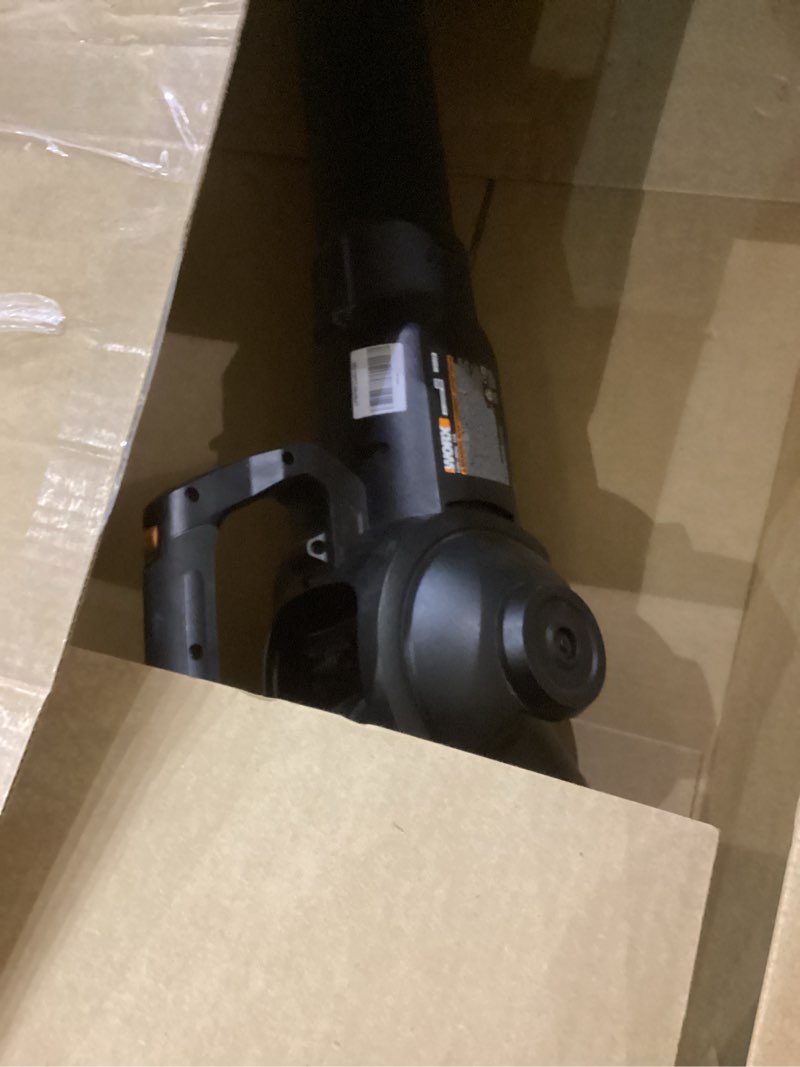 Condition photo showing As Is for WORX Trivac 3 in 1 Electric Leaf Blower for Lawn Care, Leaf Vacuum with 600 CFM, Leaf Mulcher with Metal Impeller, WG512 600CFM Blower/Vac/Mulcher