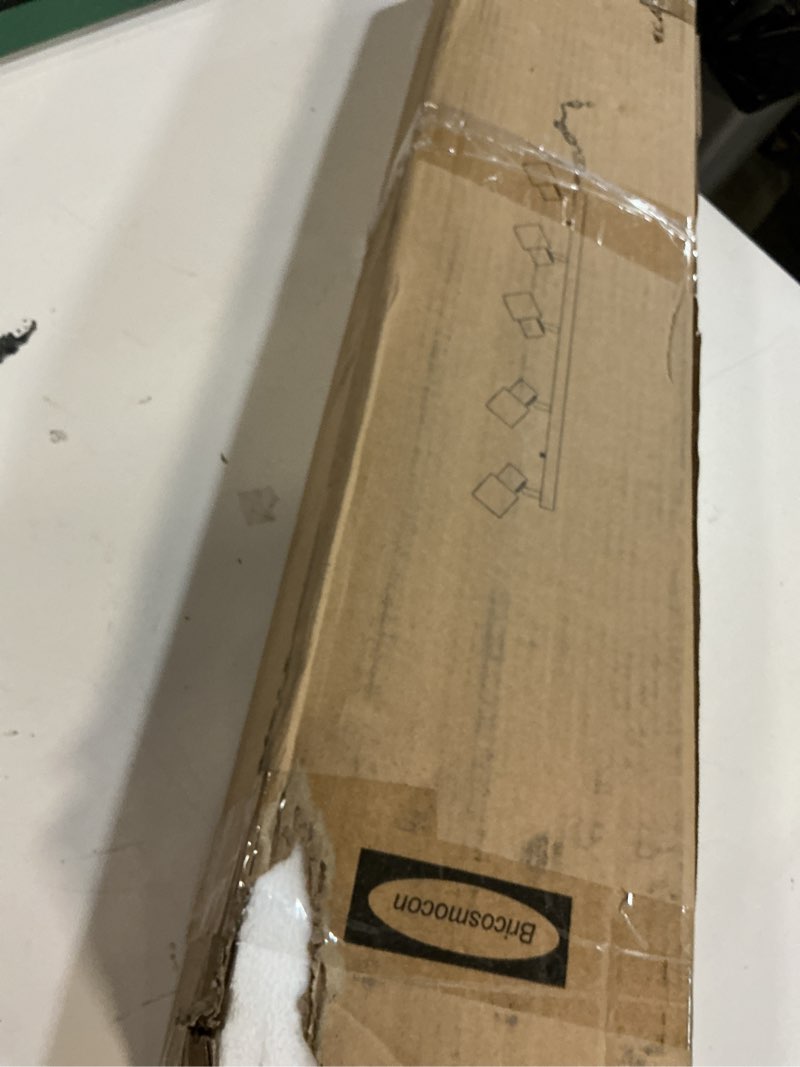 Condition photo showing Good Condition for track lighting plug in, 30" led track light fixtures ceiling, white 5 way spotlight, rotatable head, plug wall lights with 14.8ft cord, ceiling lighting for kitchen hallway bar(gu10, no bulb) 5-light track lighting(white)