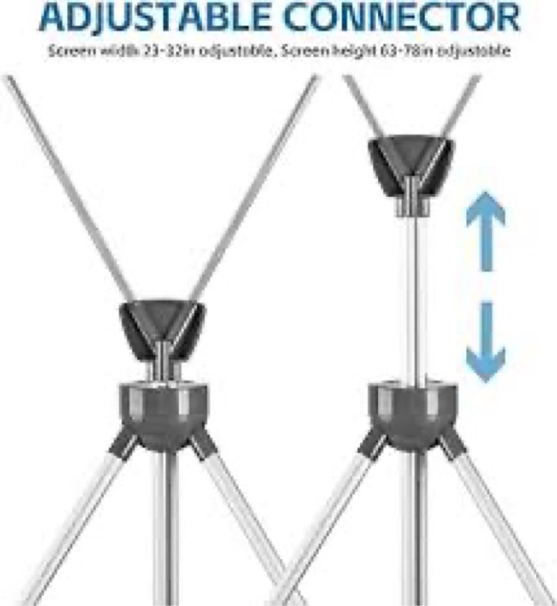 USCNC X Banner Stand Adjustable Fit Banner 23 x 63 to 32 x 78 Inch, Portable Travel Bag, Bigger, Mor