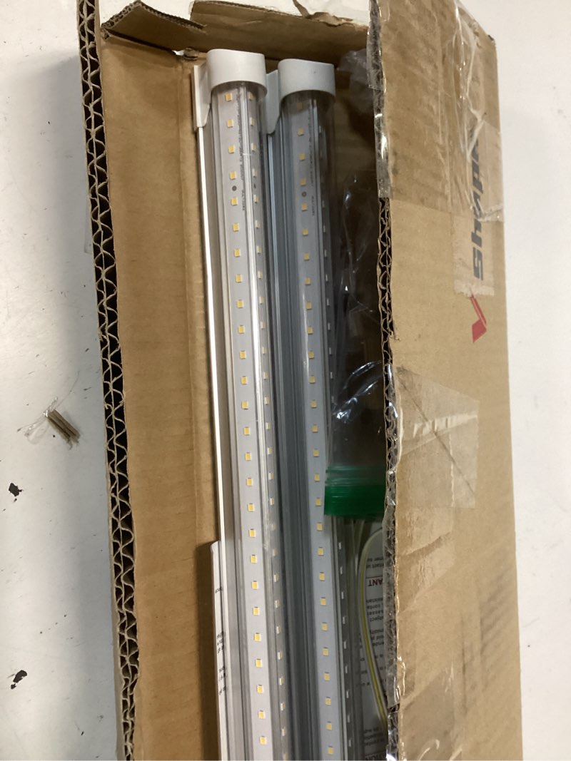 Condition photo showing Good Condition for 2 pack led grow light 4ft, 5000k full spectrum, 84w(2 x 42w), linkable growing lamp fixture, t8 grow lights for indoor plants, seed starting, vegetables 5000k 4ft-2 pack
