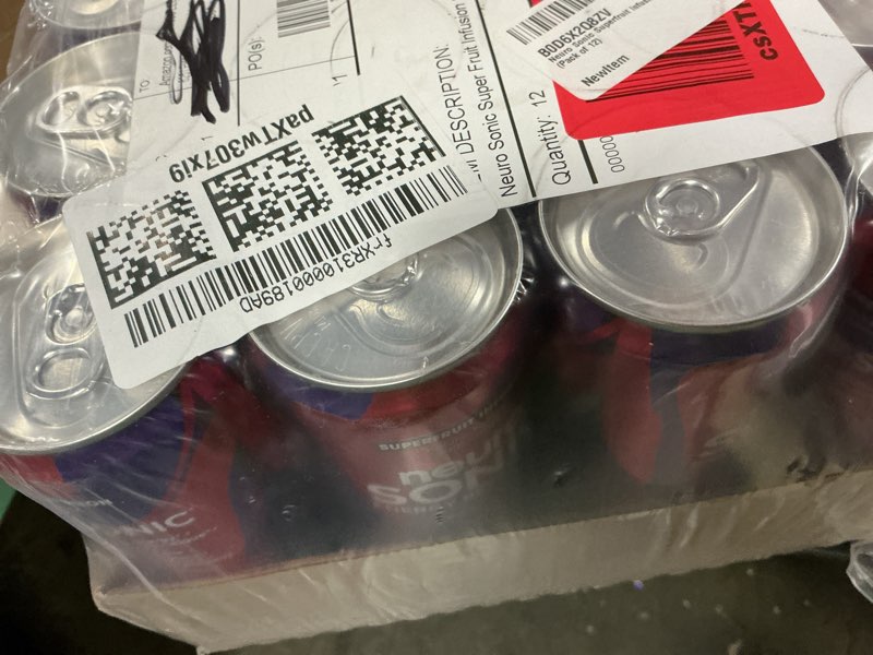 Condition photo showing New/Like New for (bbd 06/92/26)  neuro sonic superfruit infusion, 12 fl oz can (pack of 12) neuro sonic superfruit infusion-can