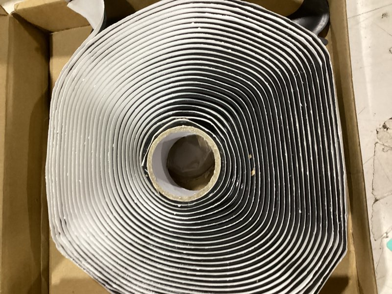 Condition photo showing Good Condition for butyl tape 1" x 30 ft black – non-hardening waterproof sealant tape for rv window glazing, roof leak repair, pipe plumbing fixtures & epdm roof patching – premium butyl caulk tape (1 pack) 1.0" x 30ft black 1