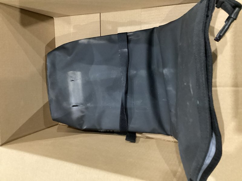 Condition photo showing As Is for BiKase EBike Battery Bag - Waterproof & Fire Resistant, Mountable Battery Storage Bag, Fits Most Batteries, 245.0 cubic inches, Black, Solid