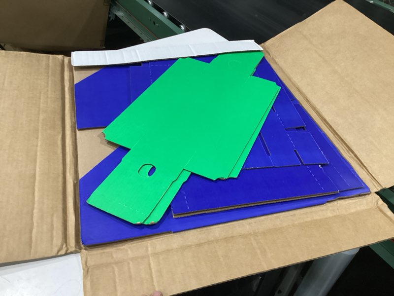 Condition photo showing New/Like New for classroom keepers management center, 4 slots and 2 drawers, blue, 12-3/8"h x 13-1/2"w x 12-3/8"d, 1 center