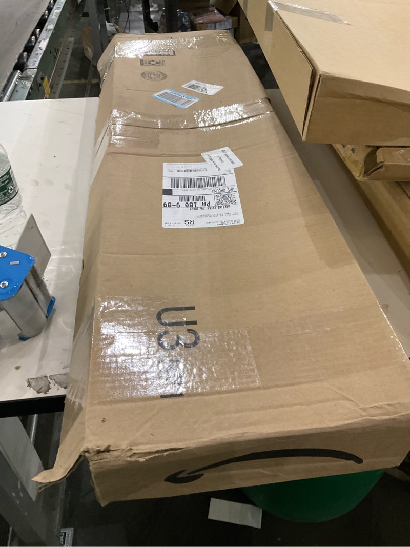 Condition photo showing As Is for rabbitgoo Window Privacy Film, Frosted Glass Window Film Static Cling Covering, Non Adhesive Privacy Clings Vinyl, Removable Frosting Sticker for Home Decoration, White, 35.4 x 157.4 Inches 35.4" x 157.4" White Silk