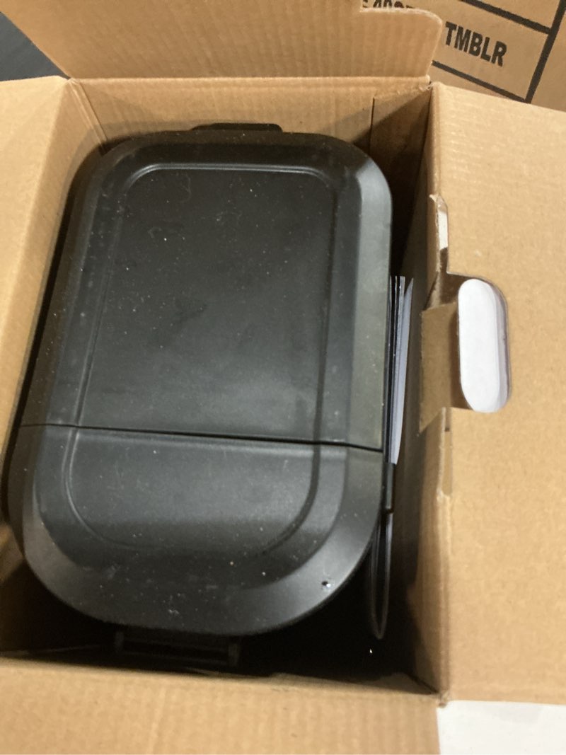 Condition photo showing As Is for mainstays black matte single serve coffee maker