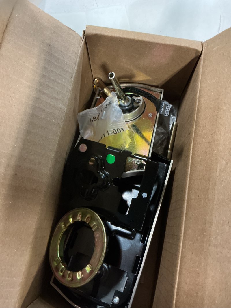 Condition photo showing As Is for homeconnect 620 satin nickel traditional z-wave long range enabled keypad smart lock with convenient keyless entry