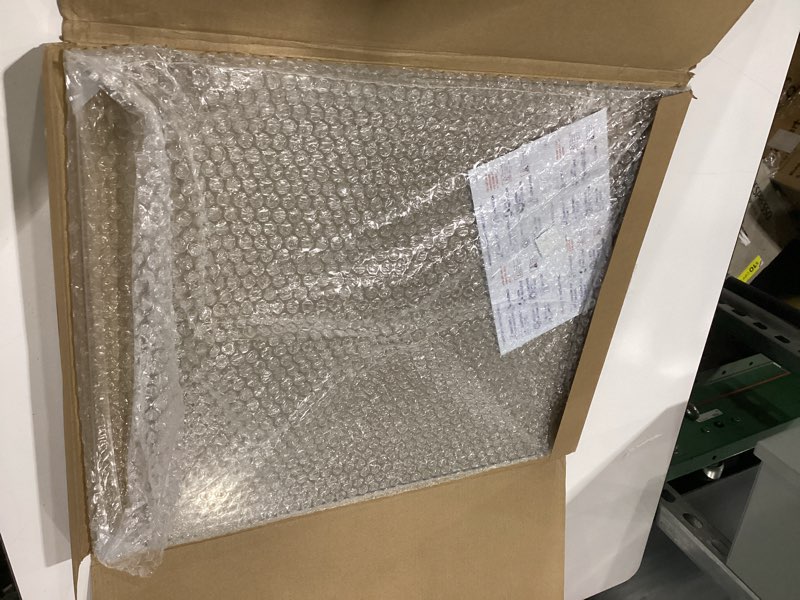 Condition photo showing New/Like New for glass cutting board 20”x16”: tempered glass kitchen counter protector - durable- scratch-resistant, heat-proof - clear design