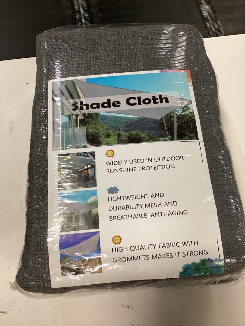 Condition photo showing New/Like New for xihakey 90% Sun Shade Cloth, 10X15Ft Pergola Shade Cover, Reinforced Grommets, UV Protected Shade Fabric Privacy Screen Canopy Ideal for Pergola, Patio, Garden, Porch, Deck & Backyard Retreats 10X15Ft Gray