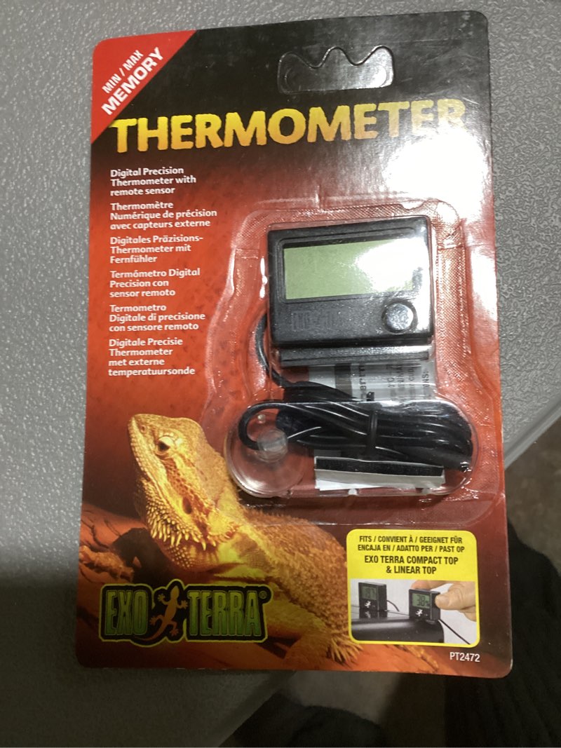 Condition photo showing New/Like New for Exo Terra Digital Thermometer with Probe  Celsius and Fahrenheit