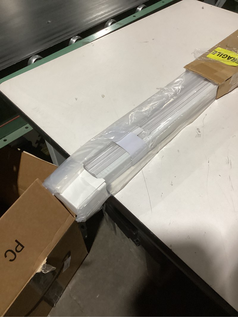 Condition photo showing New/Like New for Cordless Vinyl Mini L Blinds 23" W x 36" H, 1" Slat White Horizontal Windows L Blind for Door, Shades, Camper, Light Filtering, Interiors, Arrive 1/2 Inch Narrower Indoor 23"W x 36"H