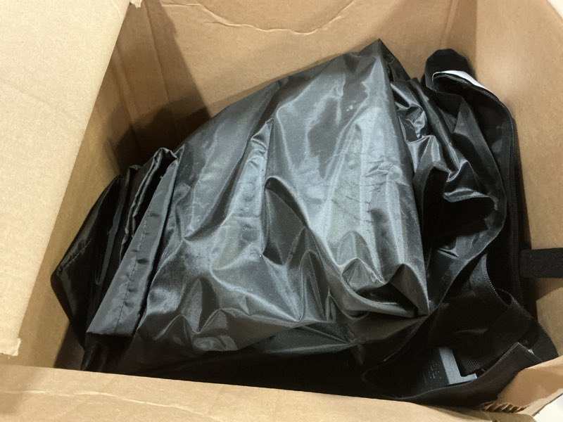 Condition photo showing Good Condition for 10L0L 4 Passenger Golf Cart Enclosure - 86" Roof Fit, Universal Golf Cart Cover for Yamaha Club Car EZGO,Waterproof 600D Rain Cover,Transparent Tail Light Panel,Foldable Door,4-Sided Clear Windows black 86" Roof Fit