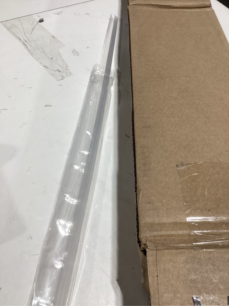 Condition photo showing Good Condition for Frienda 2 Pack 32.5 Inch Two-pronged Shower Vinyl Sweep and Seal Top or Bottom Seal Accent Drip Vinyl Universal Use for Top or Bottom for Home or RV Showers(Straight Edge) 32.5 Inch Straight Edge