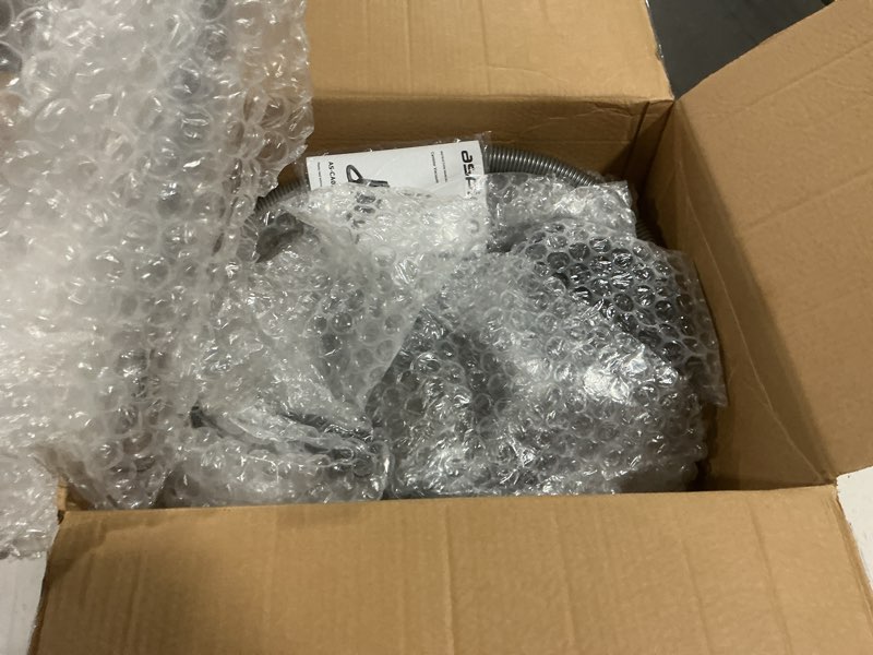 Condition photo showing As Is for aspiron 1700w canister vacuum cleaner, 45kpa bagless vacuum cleaner, multi-cyclonic filtration, 2 anti-allergen hepa filters, 3.5qt dust cup, 4 tools, no hair tangles for hard floor, pet hair, azure