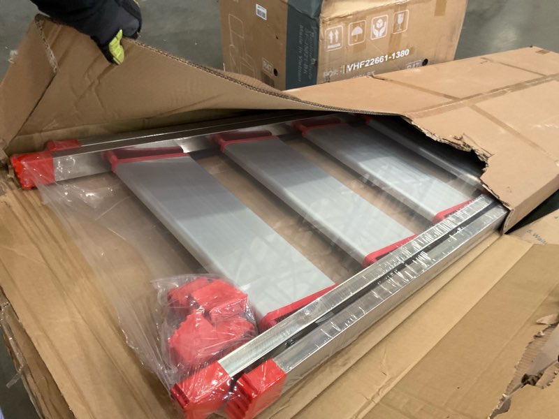 Condition photo showing item condition for 9 Step Ladder,Portable Step Tool 330lb Load,Folding Anti-Slip Step Ladder with Anti-Slip Widen Pedal