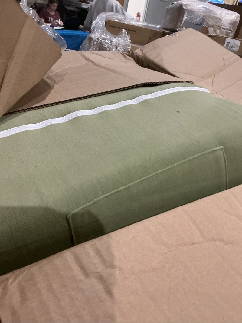 Condition photo showing Good Condition for Tiny Land 2-in-1 Foldable Kids Couch with Pockets – Soft Thick Toddler Sofa, Lounger Couch, Convertible Kids Chair for Playroom, Bedroom or Living Room, Gift for Boys & Girls(Green)