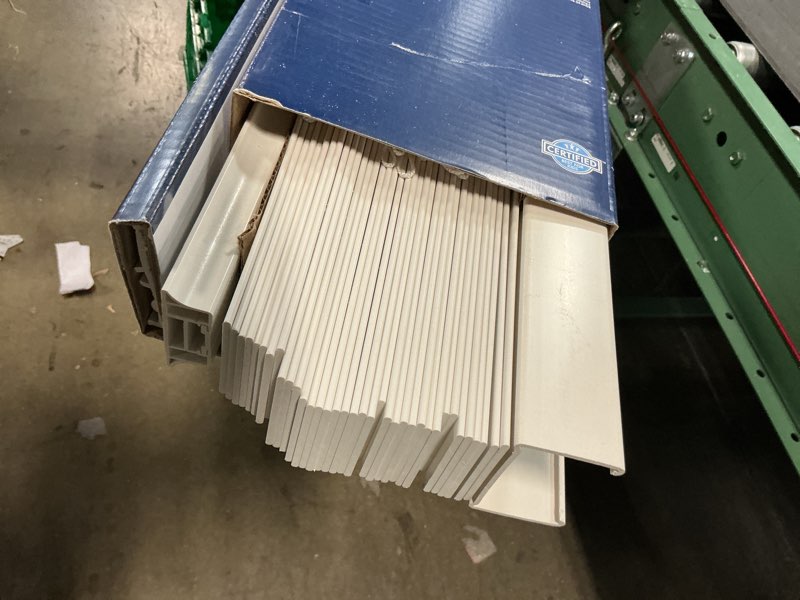 Condition photo showing Good Condition for levolor trim+go 2-in slat width 72-in x 64-in cordless white faux wood room darkening horizontal blinds