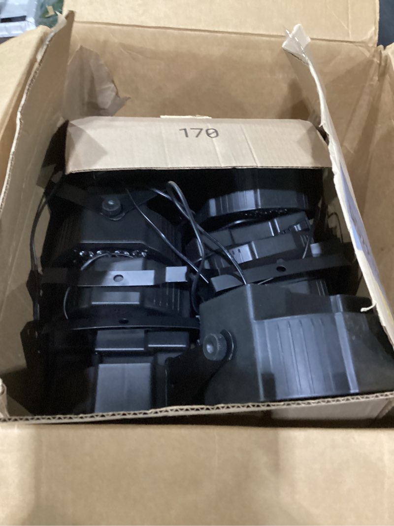 Condition photo showing As Is for led par lights 36 led stage lights 9 modes rgb dj lights with sound activated remote and dmx control dj uplighting?for birthday party events wedding christmas stage lighting (8 packs)