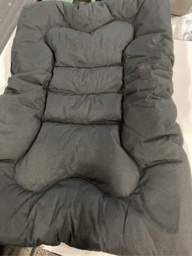 Condition photo showing As Is for kozi pet store super snoozer waterproof soft & light dog/cat polyester mattress bed (black)- small