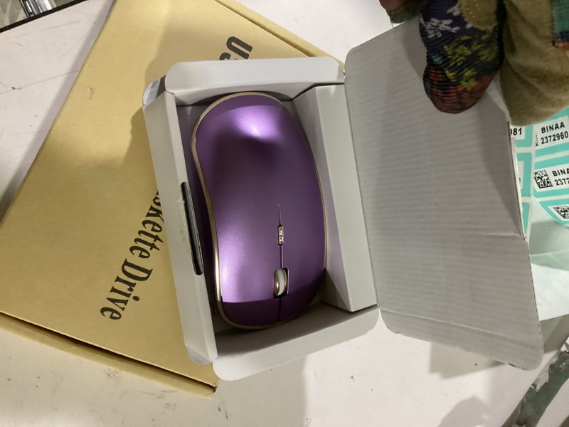 Condition photo showing New/Like New for joyaccess silent wireless mouse - 2.4g portable & ergonomic with 5 dpi levels for desktop, notebook, pc & laptop (purple)