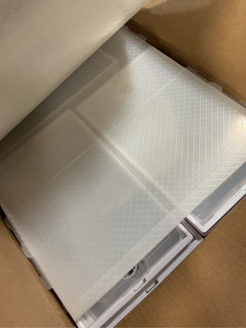 Condition photo showing Good Condition for kuject x-large shoe storage boxes organizers clear plastic stackable 12 pack, shoe rack & holder substitute, sneaker containers, toy storage organizer bins for entryway, closet, under bed, white white x-large