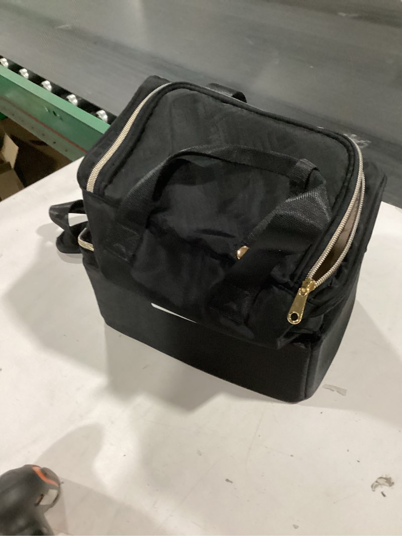 Condition photo showing Good Condition for Fasrom Wearable Breast Pump Bag with Cooler Compartment Compatible with Momcozy, Medela and Willow Pumps, Portable Pumping Carrying Case with Waterproof Mat, Black (Empty Bag Only)