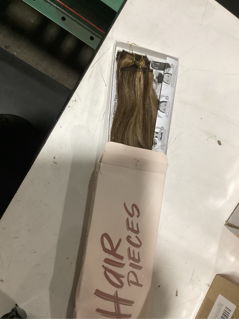 Condition photo showing New/Like New for benehair 6 pcs clip in short hair extensions 100% real human hair seamless & invisible for women instant volume highlight length for daily use 10'' chololate brown&light brown#2rp6 10 inch chololate brown&light brown