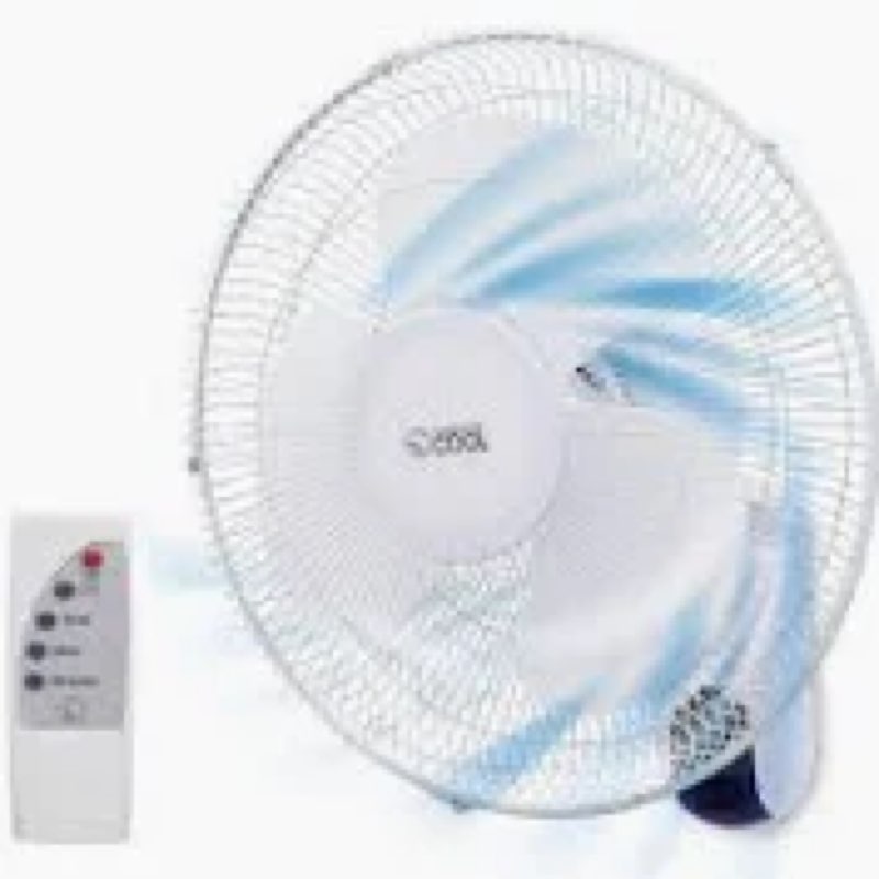 Commercial Cool 16 inch Wall Fan with Remote, White (CCFWR16W)