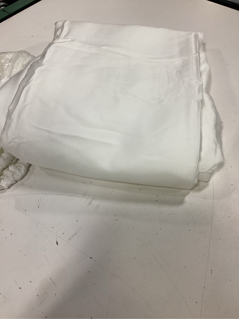 Condition photo showing Good Condition for quince organic jersey duvet cover white full/queen