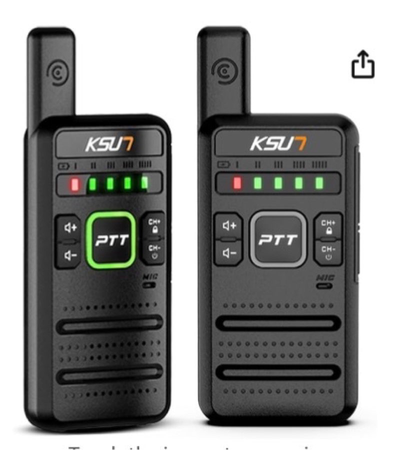 KSUN Two Way Wireless Intercom for Elderly 3000FT Rechargeable 3000mAh Battery, VOX, Ideal for Careg