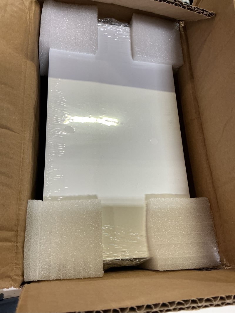 Condition photo showing New/Like New for fowecelt white wooden wedding card box, large diy card gift box for wedding reception, graduation party, bridal shower, keepsake party favor, cosmetic home decor (10 x10 x 5.5 inch)