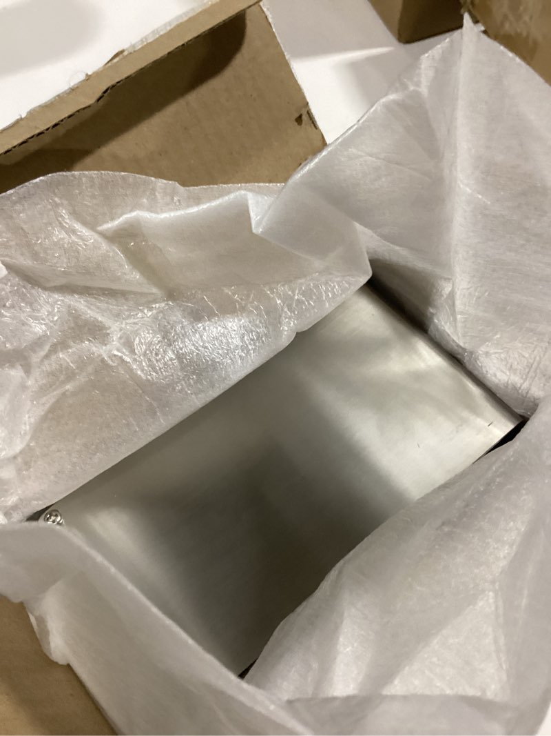 Condition photo showing Good Condition for brushed nickel toilet paper holder wall mounted with shelf & wipes storage – stainless steel sus304 modern toilet tissue roll holder for bathroom, kitchen – adhesive and screw installation