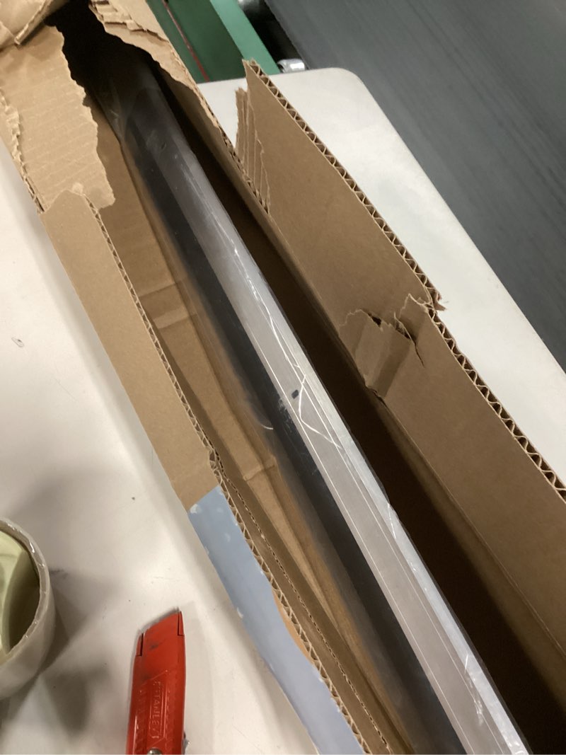 Condition photo showing As Is for M-D Building Products 69604 All-Season Door Sweep, Heavy Duty Aluminum, Ideal for Residential & Commercial Use, Easy Installation with Heavy Rubber Seal, Ensure Comfort and Security (48 Inch, Silver) Silver 48 Inch