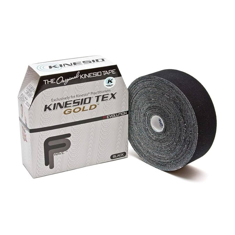 Kinesio Tex Gold FP Kinesiology Tape (Black 1 Roll) Pack of 3 