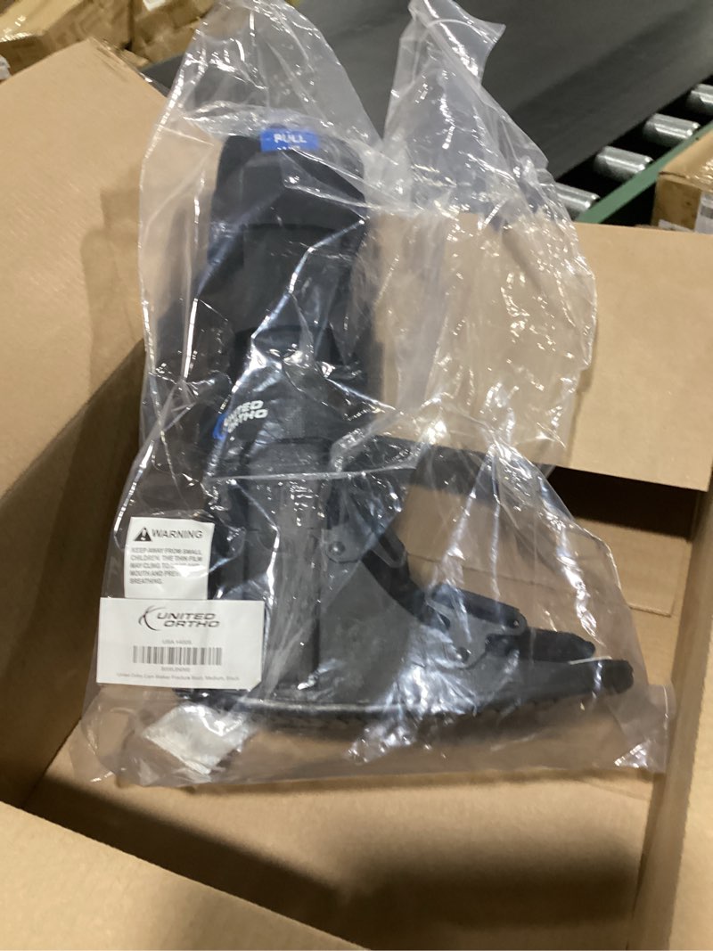 Condition photo showing Good Condition for united ortho cam walker fracture boot, medium, black black medium