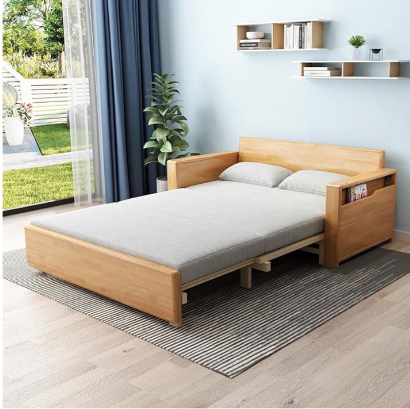 (Incomplete)59\\\"Full/Double cushion Convertible Sofa sleeper with Pillows,Sectional Sleeper Sofa with Reversible Chaise,Solidwood Sofa Bed 3 in 1 Pull Out Couch Bed for Living Room,Apartment,Bedroom and Office Upholstery Color: Gray\n, Seating Capacity: 