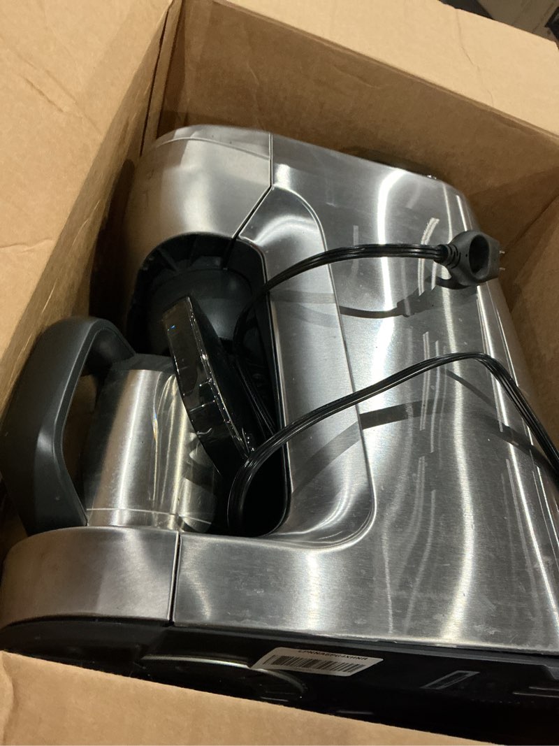 Condition photo showing As Is for breville bdc650bss grind control coffee maker with grinder, brushed stainless steel, thermal carafe