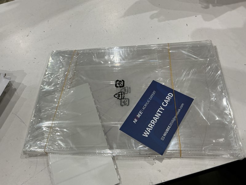 Condition photo showing Good Condition for niubee acrylic sign holder 17 x 11 horizontal wall mount sign holders clear acrylic frame with double sided tape clear poster frames plastic sign holder for office, home, restaurant, landscape, 3 pack 11x17\" horizontal