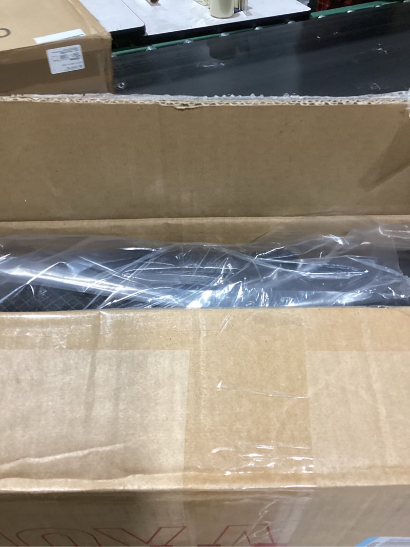 Condition photo showing New/Like New for LET'S CAMP Folding Stadium Seat Bleacher Chair with Cup Holder, Mesh Bag and Hide Hooks, Portable Stadium Chair with Back and Cushion Black Grey - 2 Pcs