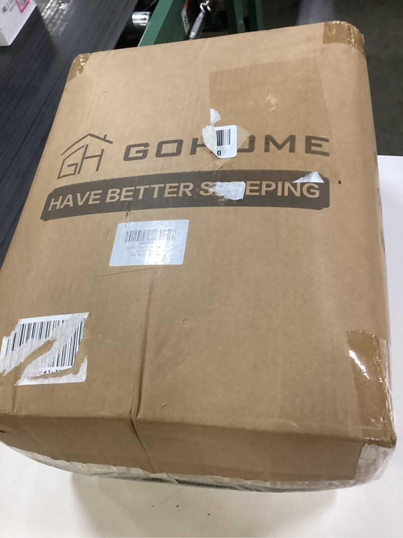 Condition photo showing New/Like New for gohome 128x120 oversized king comforter all season extra large king size microfiber comforter quilted down alternative duvet insert with 8 corner tabs