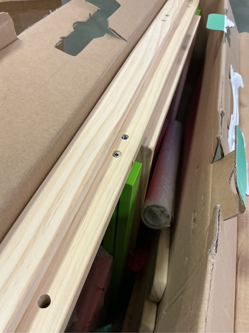 Condition photo showing Good Condition for Hape E1010 Magnetic All in 1 Kids Height Adjustable Drawing Dry-Erase Chalkboard Wooden Artist Easel with 3 Paint Pots and Refillable Paper Roll