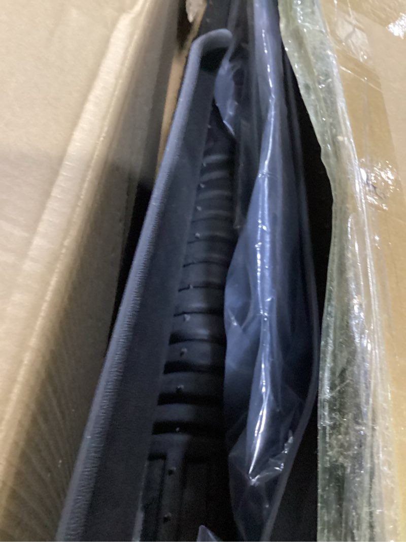 Condition photo showing Good Condition for amazon basics all-season floor mats for cars, suvs and trucks, premium pvc, all weather protection, universal trim to fit, 2-piece, black black thick premium rubber 2-piece