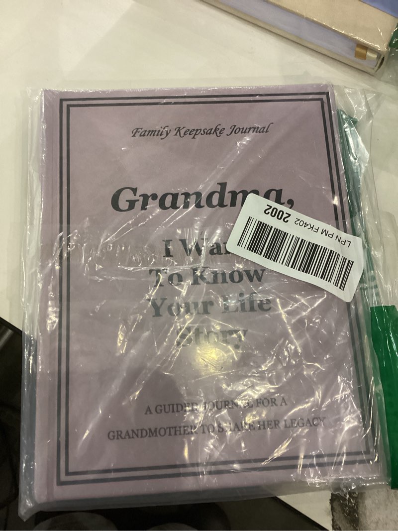 Condition photo showing New/Like New for Grandma i want to know your life story 